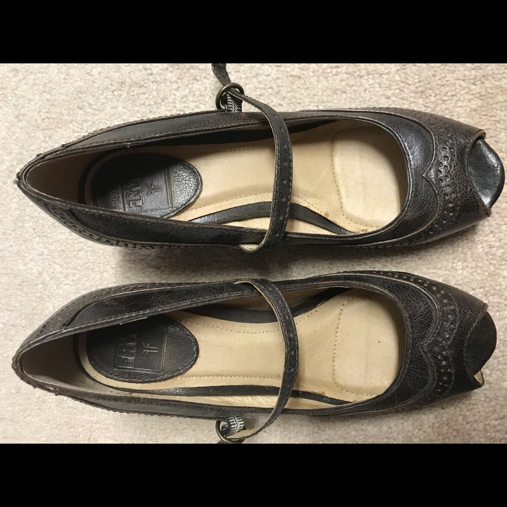 Frye Maya Mary Jane peep toe